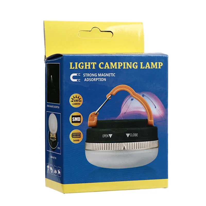 LED Outdoor Camping Light Portable Hanging Lamp Flashlight Hiking BBQ Fishing Reading Battery Powered Emergency Night Lights