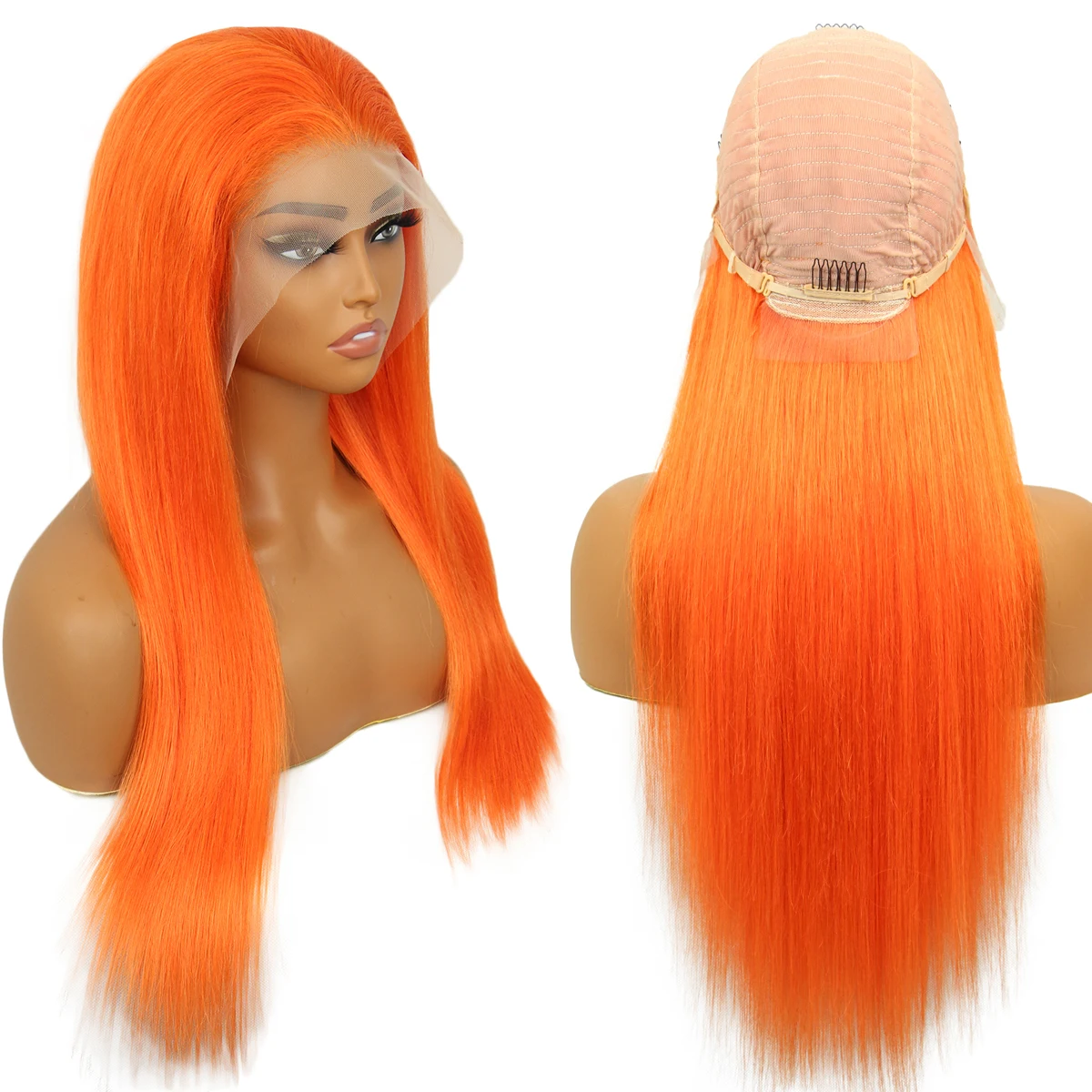 613 شقراء الدانتيل شعر مستعار أمامي شعر الإنسان مستقيم 13x4 HD الدانتيل الباروكة الأمامية 180% الكثافة 613 شقراء غلويليس قبل قطعها للنساء #2