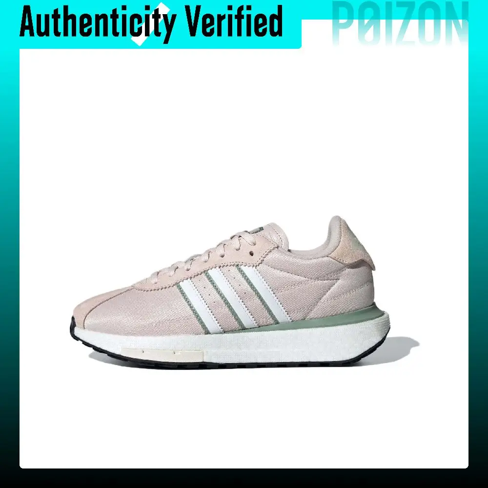 Adidas Originals COUNTRY BOOST Zapatos Casuales Cómodos y Antideslizantes de Caña Baja para Mujer, Rosa y Blanco IF1133