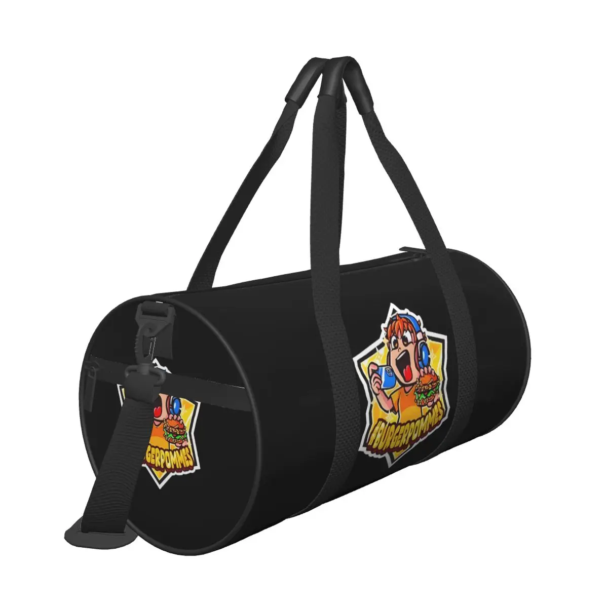 Burgerpommes LukasBS ICrimax bolsa de gimnasio gráfica bolsas de entrenamiento deportivas pareja impresa con zapatos bolsa de Fitness divertida bolsos impermeables