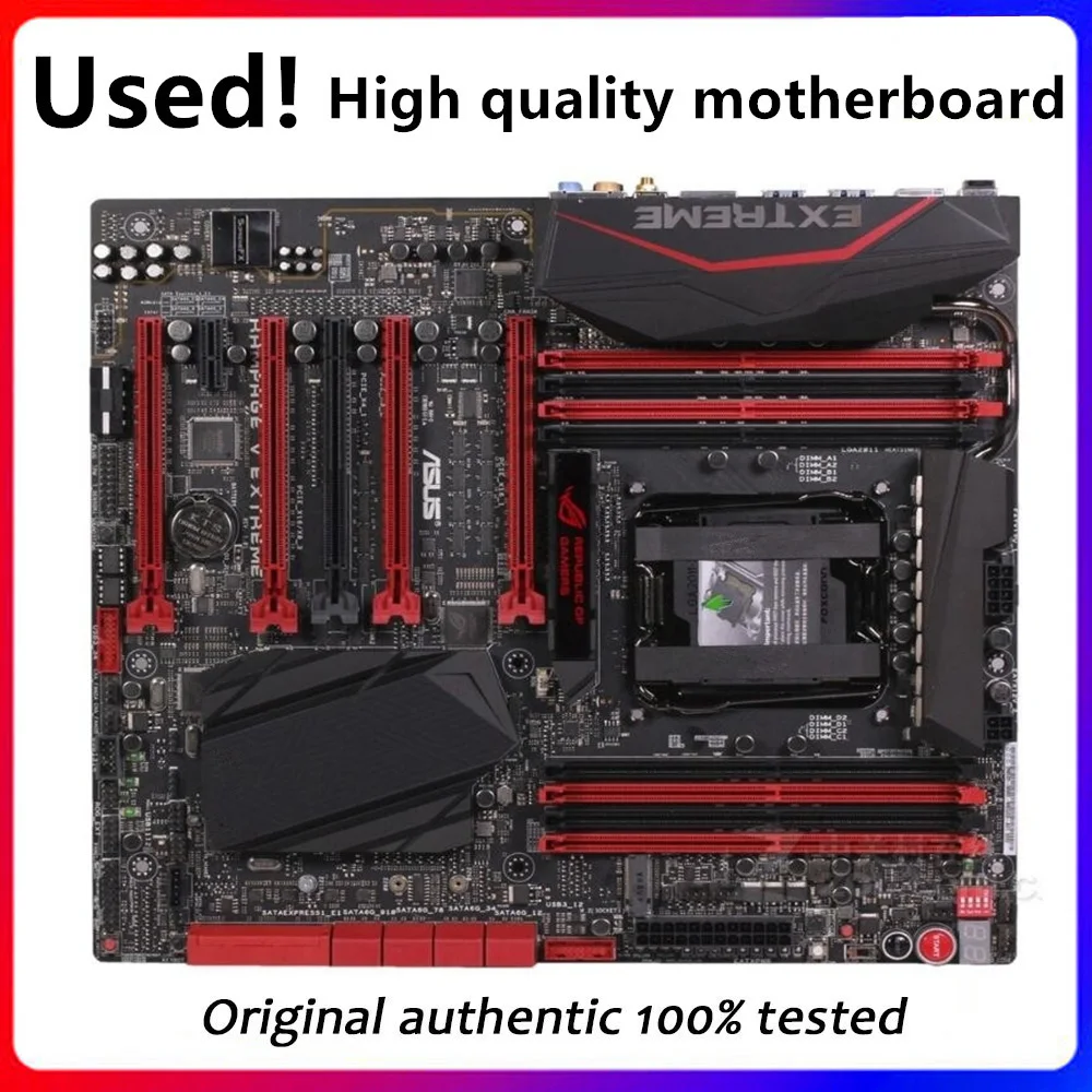 For ASUS RAMPAGE V EXTREME Used original For Intel X99 Desktop Motherboards Socket LGA 2011 V3 DDR4 X99 Motherboard