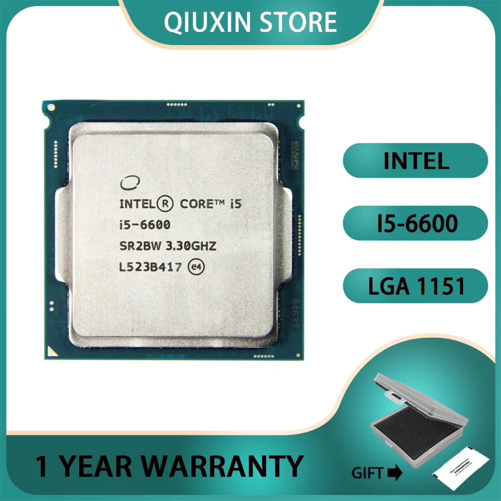 Intel Core i5-6600 i5 6600   Processor 6M 65W   Quad-Core Quad-Thread LGA 1151 CPU 3.3 GHz SR2BW/SR2L5