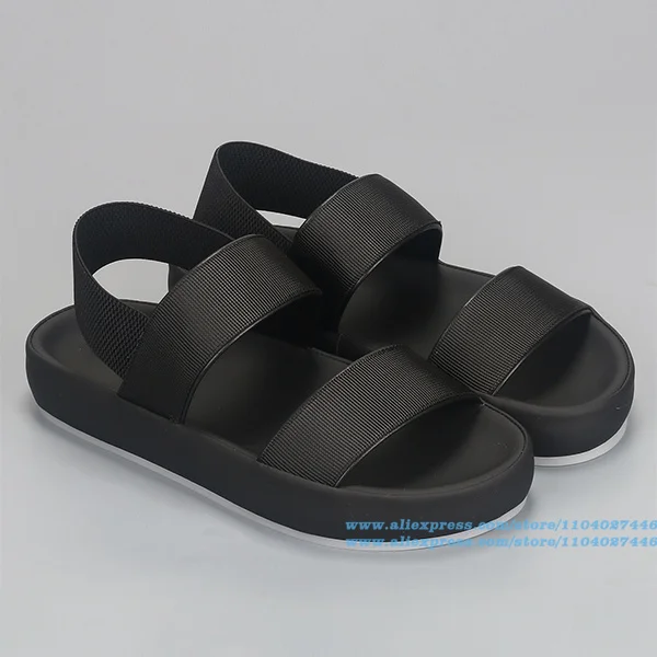 

Elastic Bands Sandals Men's Shoes Anti-Slip and Durable Beach Shoes Wear-Resistant Trendy Luxury Handmade Shoe Men's Shoes