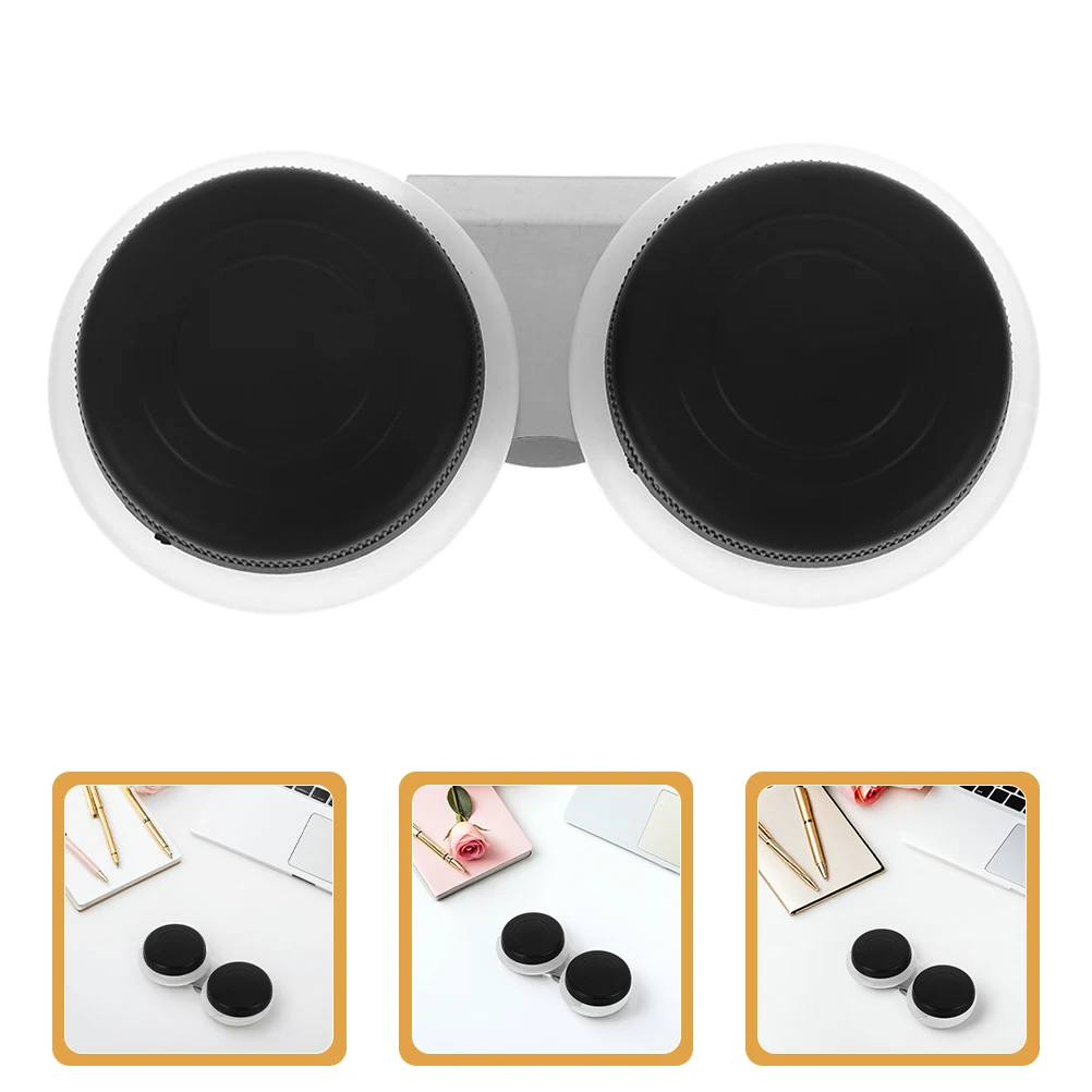 

3pcs Double Palette Cup Oil Pot With Lid Portable Paint Mixing Solvent Container For Artists Acrylic Watercolor Dual Port