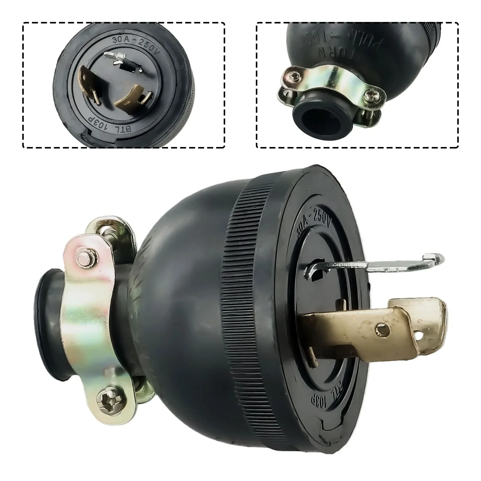 

3 Pin Generator Connector for 2KW Models 168f/170f Locking Mechanism for Enhanced Security in Electrical Applications
