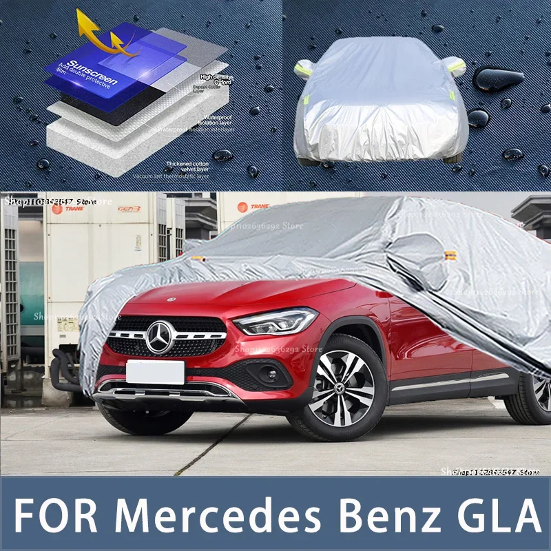 

For Mercedes Benz GLA Outdoor Protection Full Car Covers Snow Cover Sunshade Waterproof Dustproof Exterior Car accessories