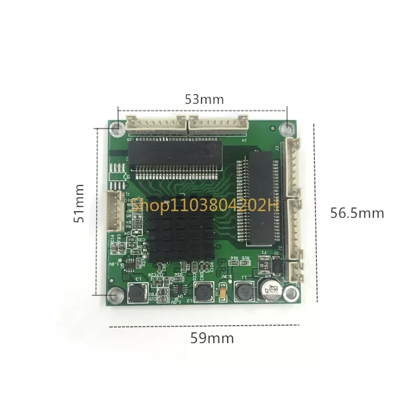 Industrial Ethernet Switch Module 5 Ports Unmanaged10/100/1000mbps  PCBA board OEM Auto-sensing Motherboard Ports PCBA board OEM