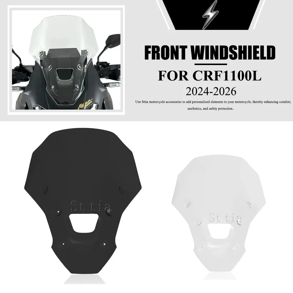 Motorcycle For HONDA CRF1100L AFRICA TWIN ADVENTURE SPORTS CRF1100L ADV Touring Windshield Deflector WindScreen Heightening 2024