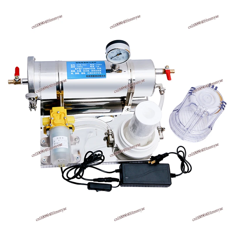 

AC 100-240V 300KG/H Automatic Liquor Wine Filter Ageing Machine Household Filtering Machine Stainless Steel Brewing Equipment