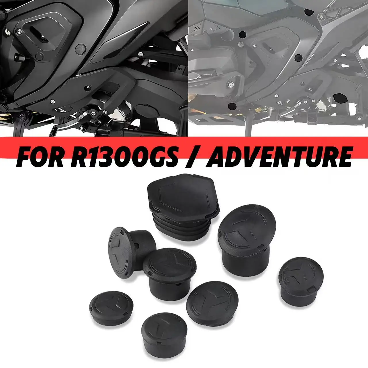 ل BMW R1300GS R 1300 GS ADV R1300GS مغامرة دراجة نارية الملحقات إطار ثقب الديكور إطار غطاء ثقب المسمار