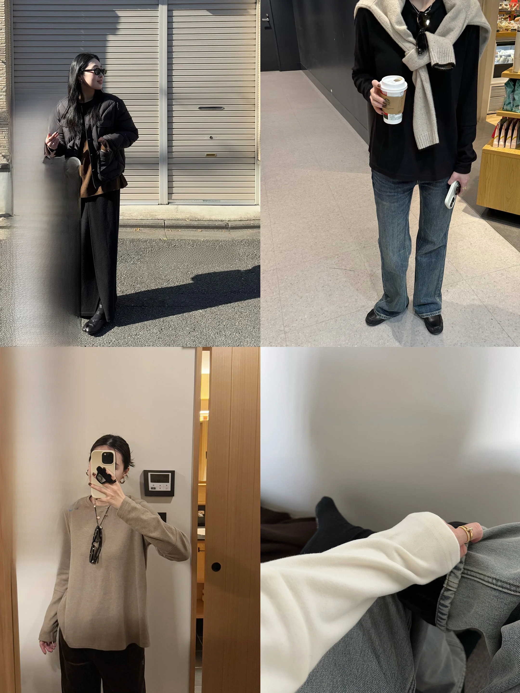 

Elielim Women's Base Layer T-irt Double Sided Fce Mousse Wool Fan Sve Design Thi Long Sve round Ne Top