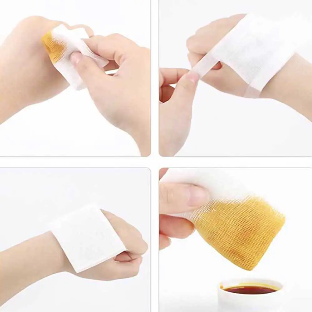 200pcs 5*5cm Medical Gauze Pad Cotton First Aid Kit Emergency Wound Dressing Sterile Gauze Pad Personal Health Care Accessories