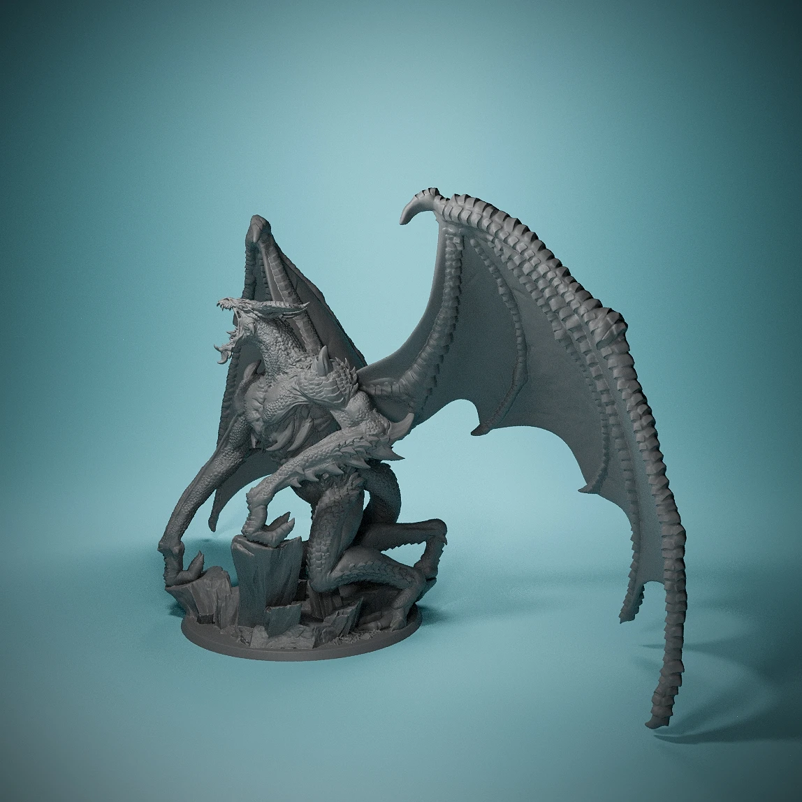 Bytdragon_wingedミニチュア未塗装樹脂モデル、戦術的なゲームロールプレイ、部屋の装飾、ホリデーギフトの選択に最適