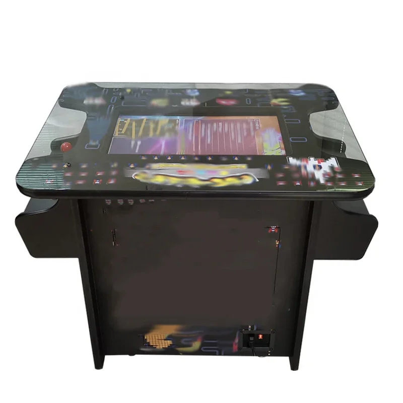 Side Commercial Cocktail Tea Station 21.5 Inch Monitor 3000 Games In 1 Multiplayer Fight Stick Arcade Games