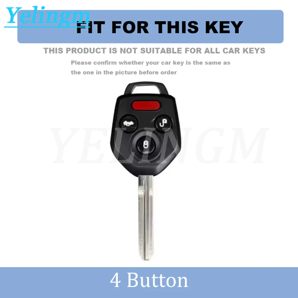 For Subaru Forester Impreza Legacy Outback XV 4 Buttons Car Smart Key Case Cover Protect Holder Shell Fob Holder Accessories
