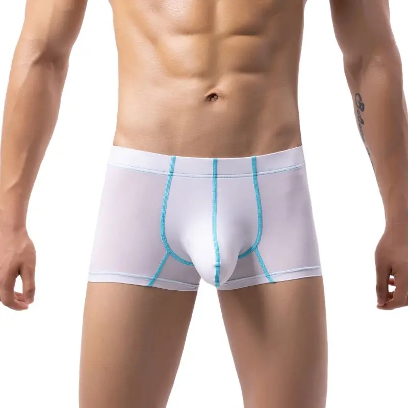 

Ice Men Bulge Pouch Underwears Big U-Concex Boxers Elastic Modal Crotch Pockets Lingerie Low Waist Briefs Enhancing Underpants