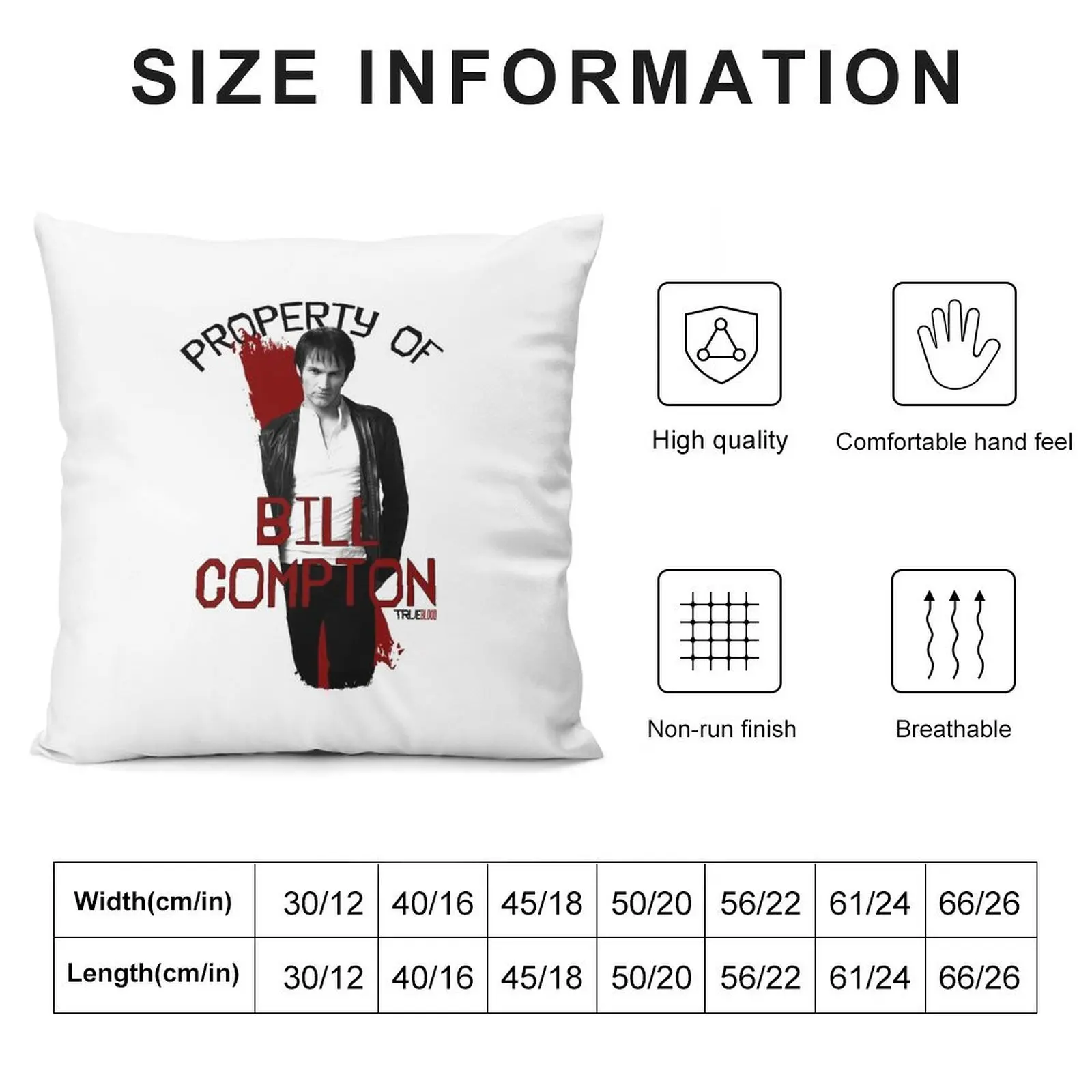 Property of Bill Compton Throw Pillow Cushions pillow cover luxury Christmas Pillows Sofa Cushions pillow