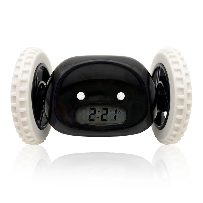 CLOCKY Reloj Despertador con Ruedas para Personas con Sueño Pesado (Adultos, Niños, Adolescentes, Dormitorio), Despierta, Mueve, Es Abstruso, Salta