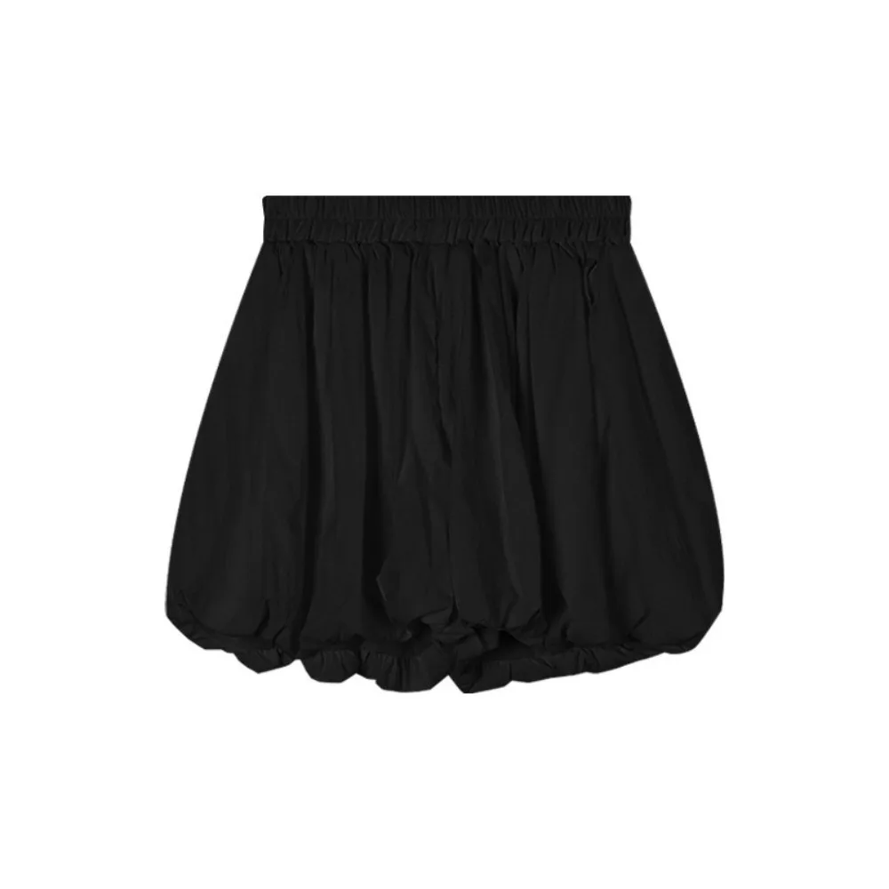 

Fashion Elastic Waist Skort White Black Harajuku Fluffy Bloomer Shorts Shorts Daily Wear