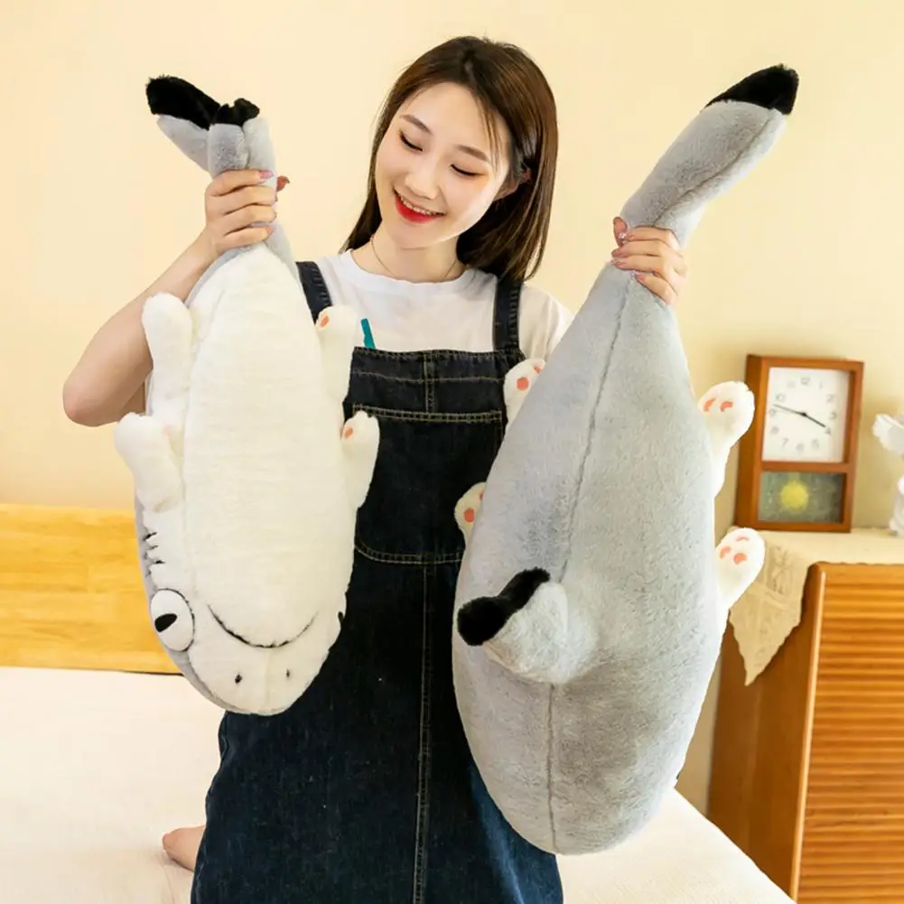 Shark Cat Stuffed Doll Soft Plush Toy Stuffed Animal Holiday Decorative Prop Bedroom Sofa Sleep Companion Pillow Home Decor