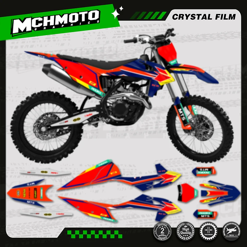 MCHMFG Full Graphics Decal Stickers For KTM SX SXF 2019 2020 2021 2022 EXC EXC-F 2020 2021 2022 2023 125 250 300 350 450 -006