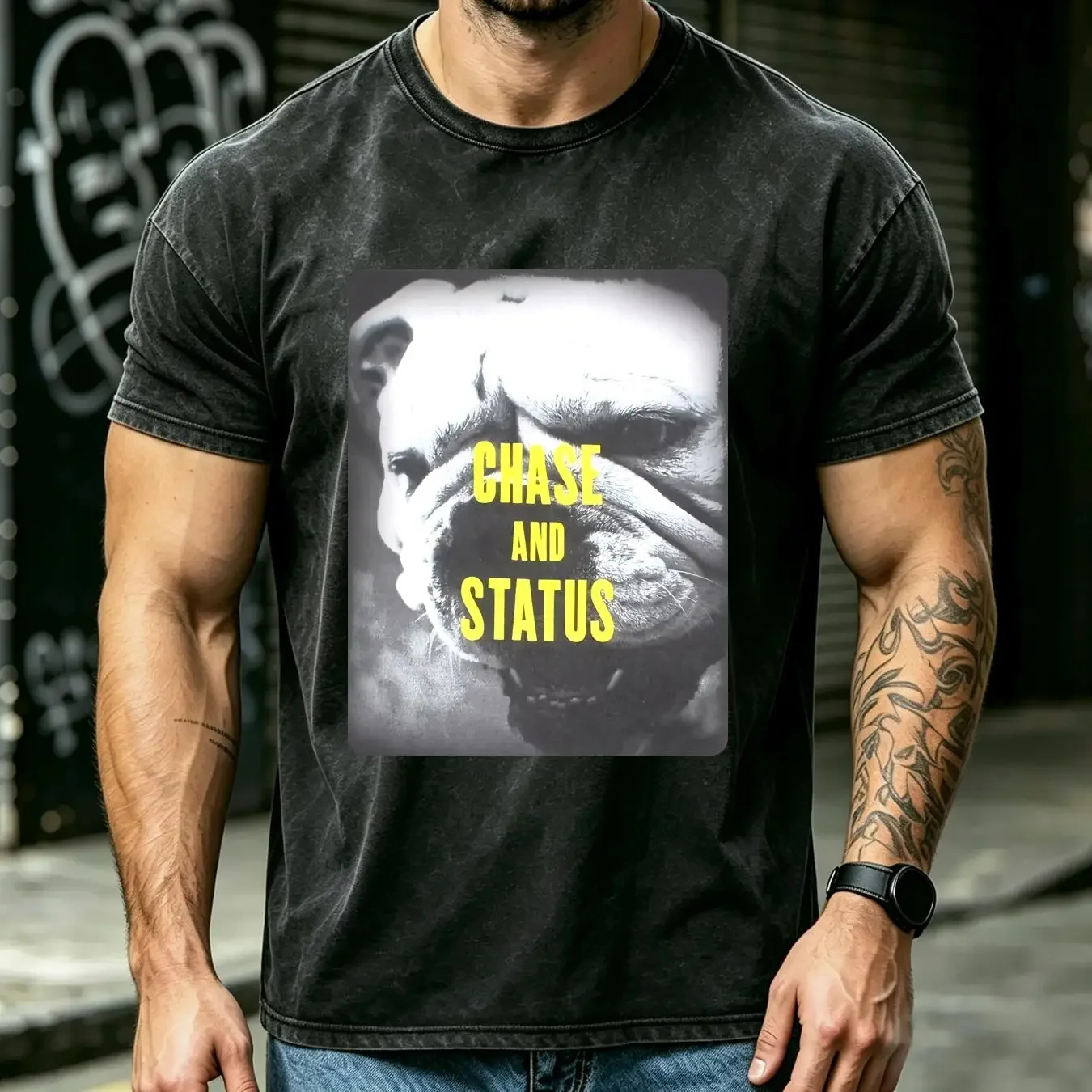 washed T Shirt Chase Status No More Idols Tour 2011 Electronic Men's Small long or short sleeves vintage Washed Slightly
