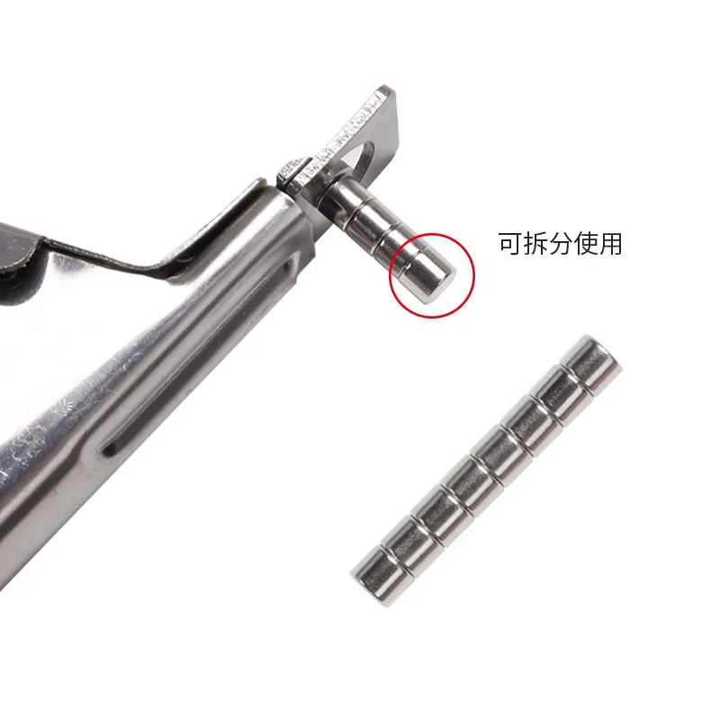 Imanes pequeños redondos para uñas acrílicas, herramienta de estilo de atracción magnética, puntas postizas, cortadores de bordes, imán de punta, 0,4x0,5 cm, 12 unids/lote por caja