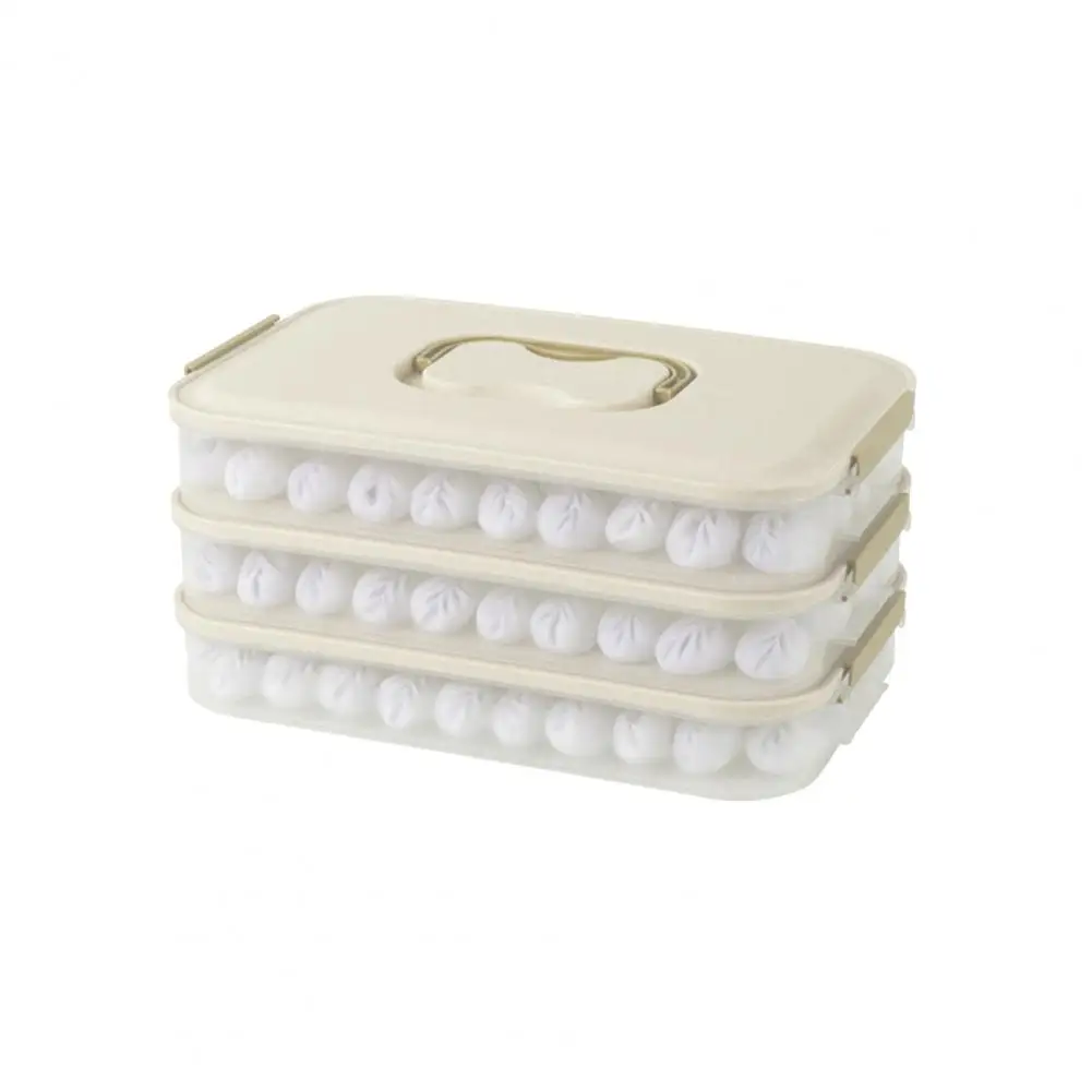 

Popular Refrigerator Storage Box Harmless Dumpling Box Stackable Dust-proof Refrigerator Food Storage Box Lid Storage Dumpling