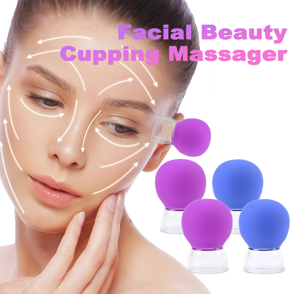 

Facial Beauty Cupping Massager Vacuum Cupping Massage Glasses Face Skin Lifting Anti Cellulite Cup Anti-Wrinkle Chineses Therapy