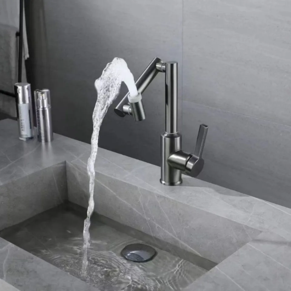 Waterfall Bathroom Faucet Matte Black Toilet Faucets for 1 or 3 Hole Bathroom Sink Faucet Mixer Tap Washbasin Faucet with Deck
