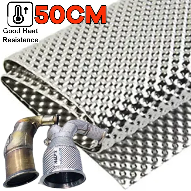 ملحقات أدوات السيارة، درع حراري من الألومنيوم المنقوش للسيارة للدراجات النارية، أنبوب عادم توربو المنوع، استبدال كهربائي مباشر