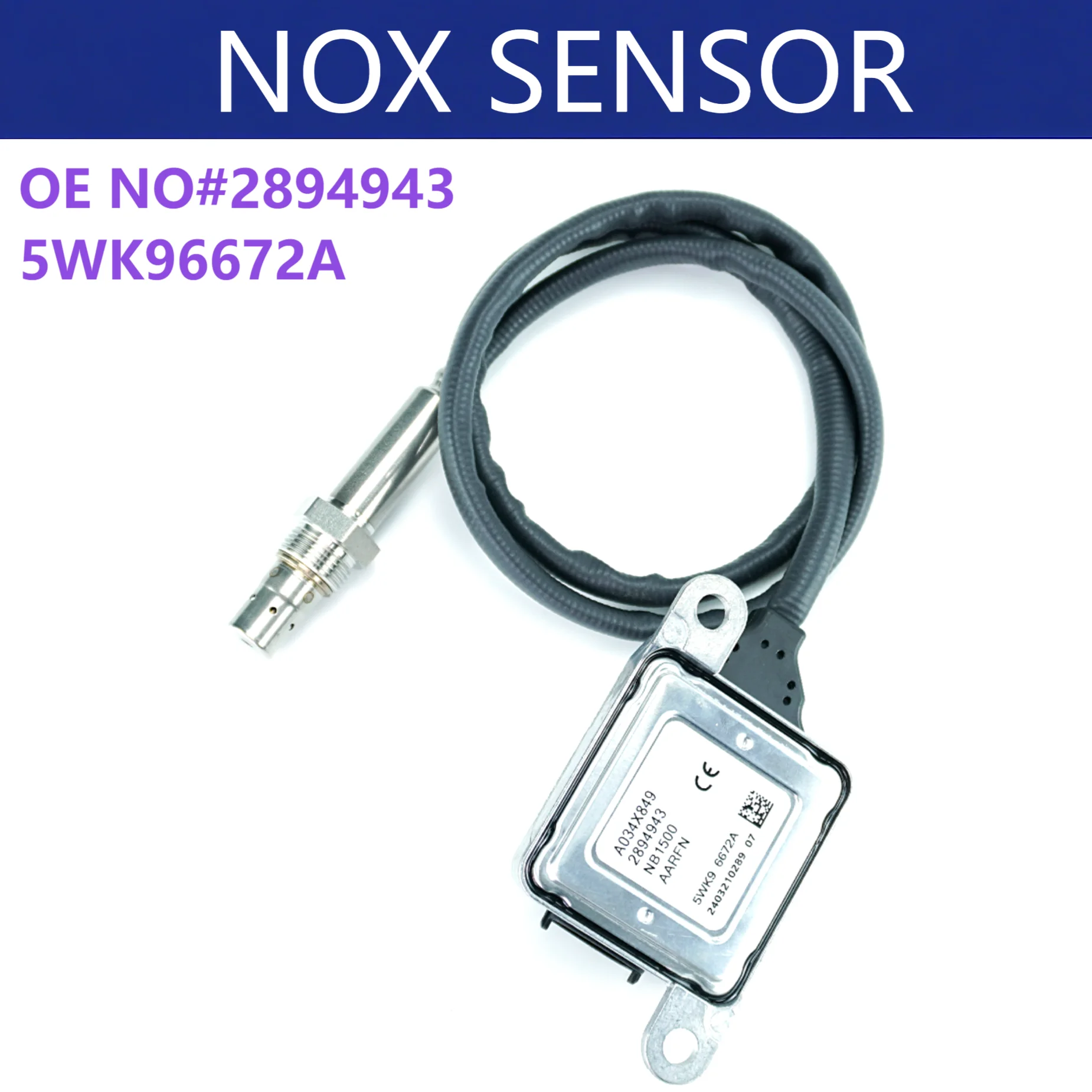 

NEW 2871974 2894943 5WK96672A Genuine OEM for Cummins NOx Sensor US Fast shipping