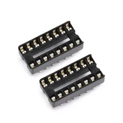 20PCS/10PCS DIP16 IC SOCKET DIP CHIP TEST HOLDER Adaptor 16 PIN dip-16 DIP 16PIN 16p 2.54MM PITCH CONNECTOR