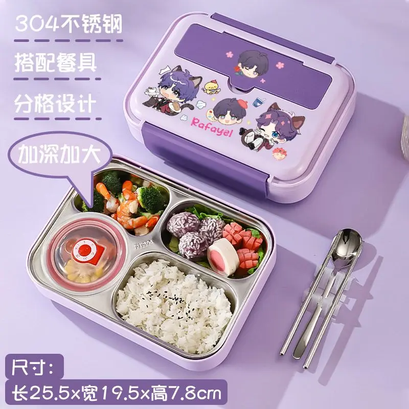 Love and Deepspace Stainless Steel Large Capacity Lunch Box Cute and Stylish Plastic Bento Box Gift for Men and Women Office view 3