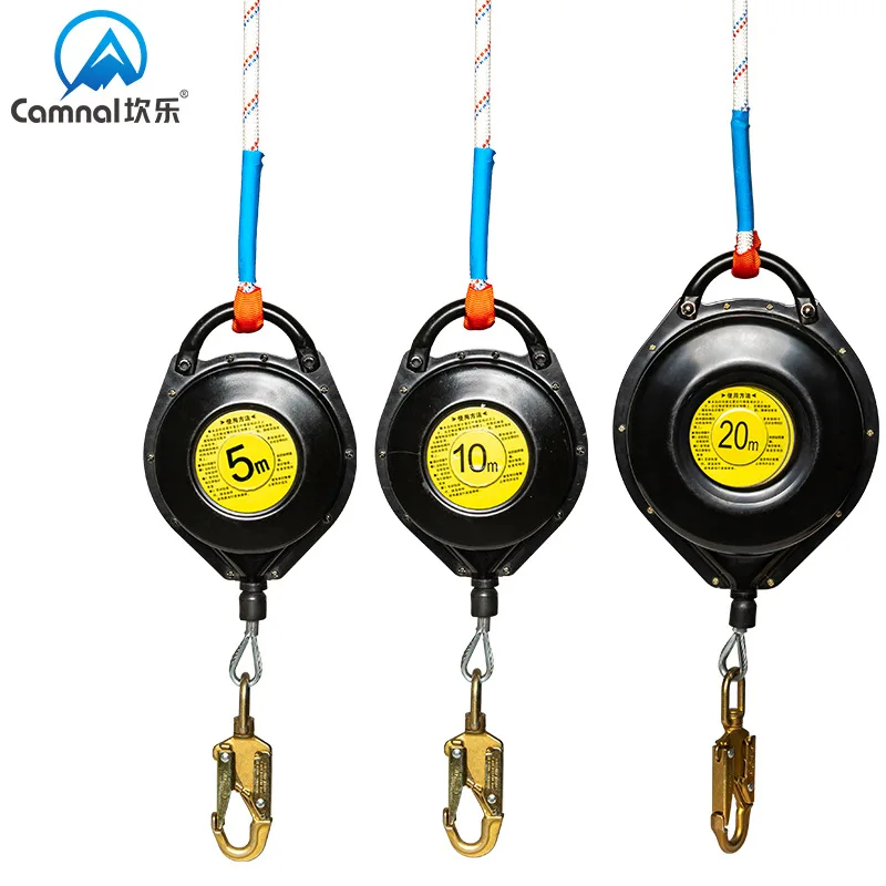 Professional Heavy-Duty Safety Rope, High-Altitude Construction, Speed Difference, Anti Fall, Automatic Lock,5/10/20m,P593