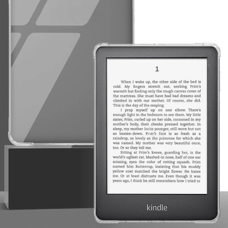 360 protecive caso para kindle paperwhite 4 321 tablet leitor capa para kindle caso oasis 2 3 silicone macio transparente anti-queda