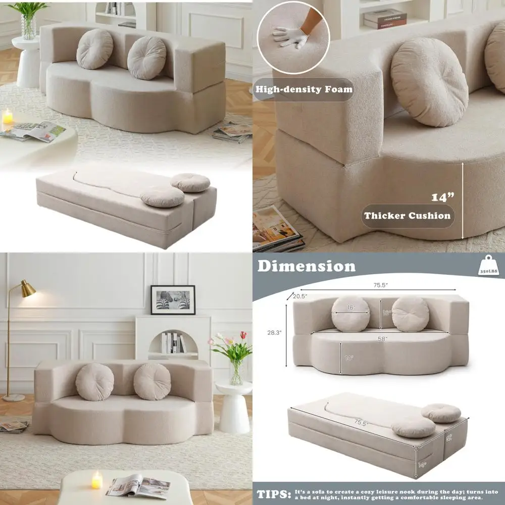 Folding Sofa Bed Wi…