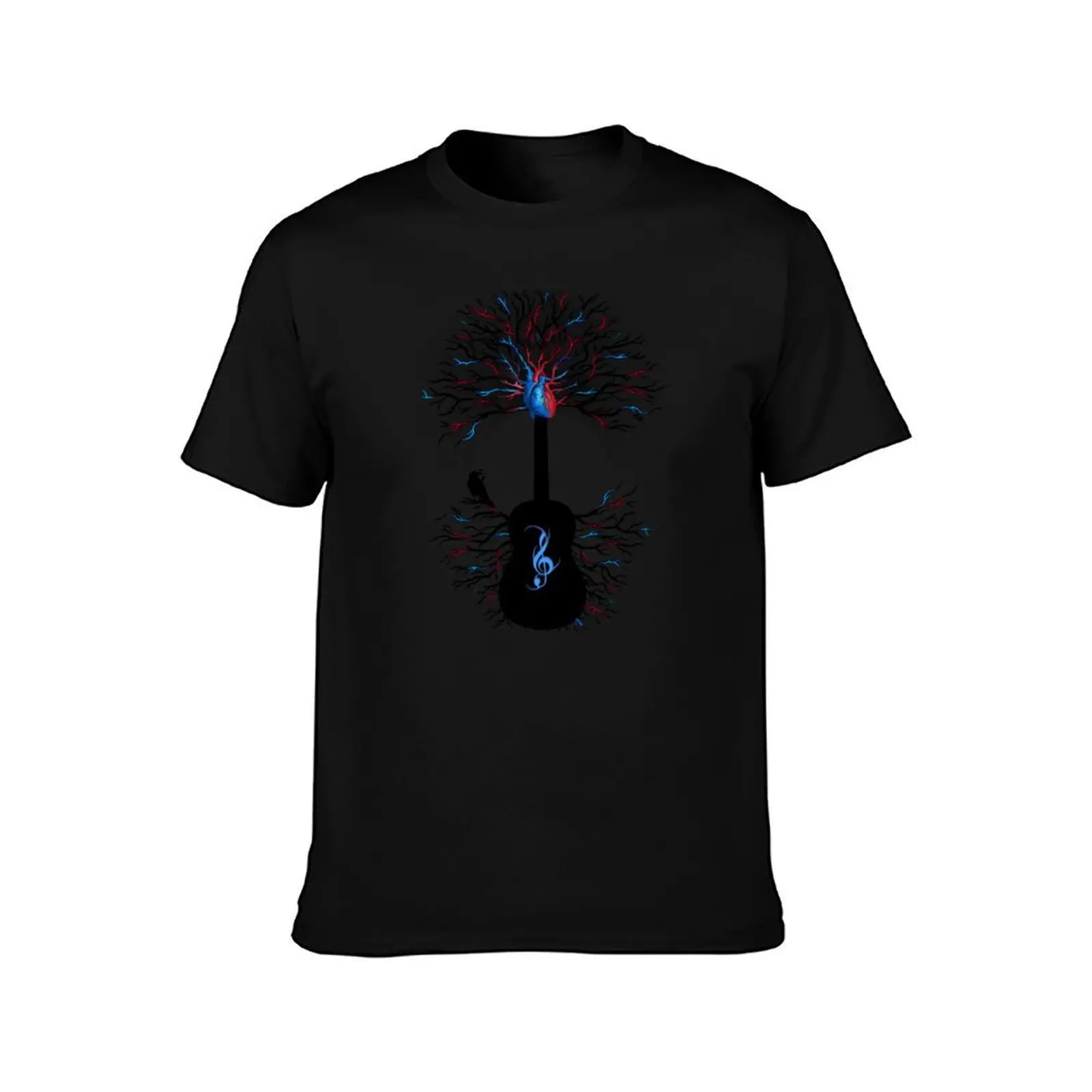 Rhythms of the Heart ~ Surreal Guitar T-Shirt Cool Feeling Summer Tee Shirt T-Shirt