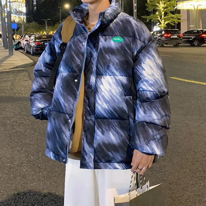 Modieuze Heren Dikker Parka 'S 2023 Winter Losse Warme Katoenen Gewatteerde Jassen Hiphop Streetwear Oversized Donzen Jassen Jeugdkleding