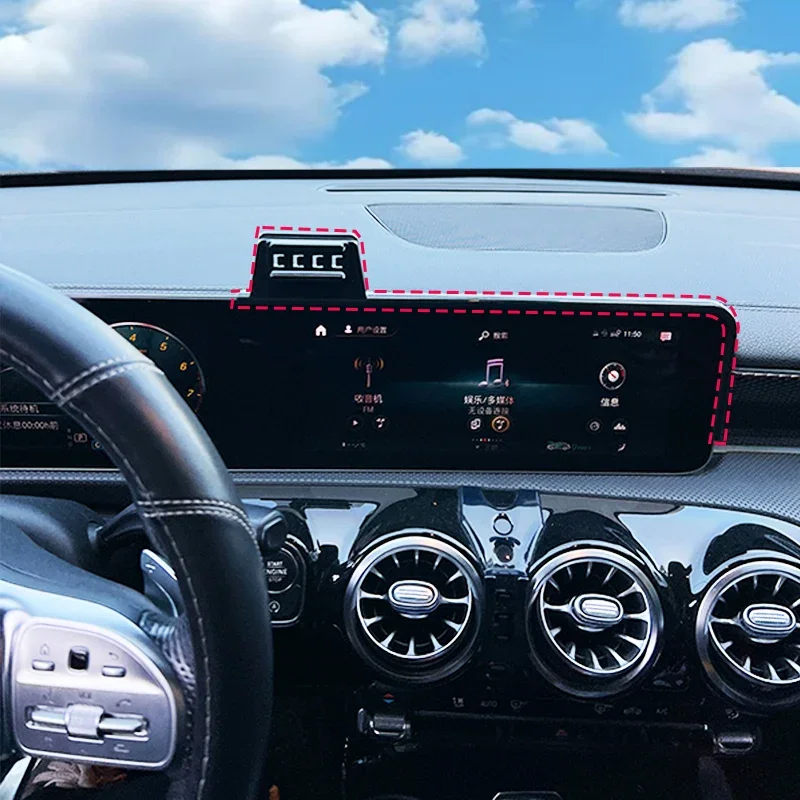 For Mercedes Benz A Class CLA 2019-2023 Dedicated Wireless Charging Phone Holder Dashboard Mount Perfect for W177 C118 Models