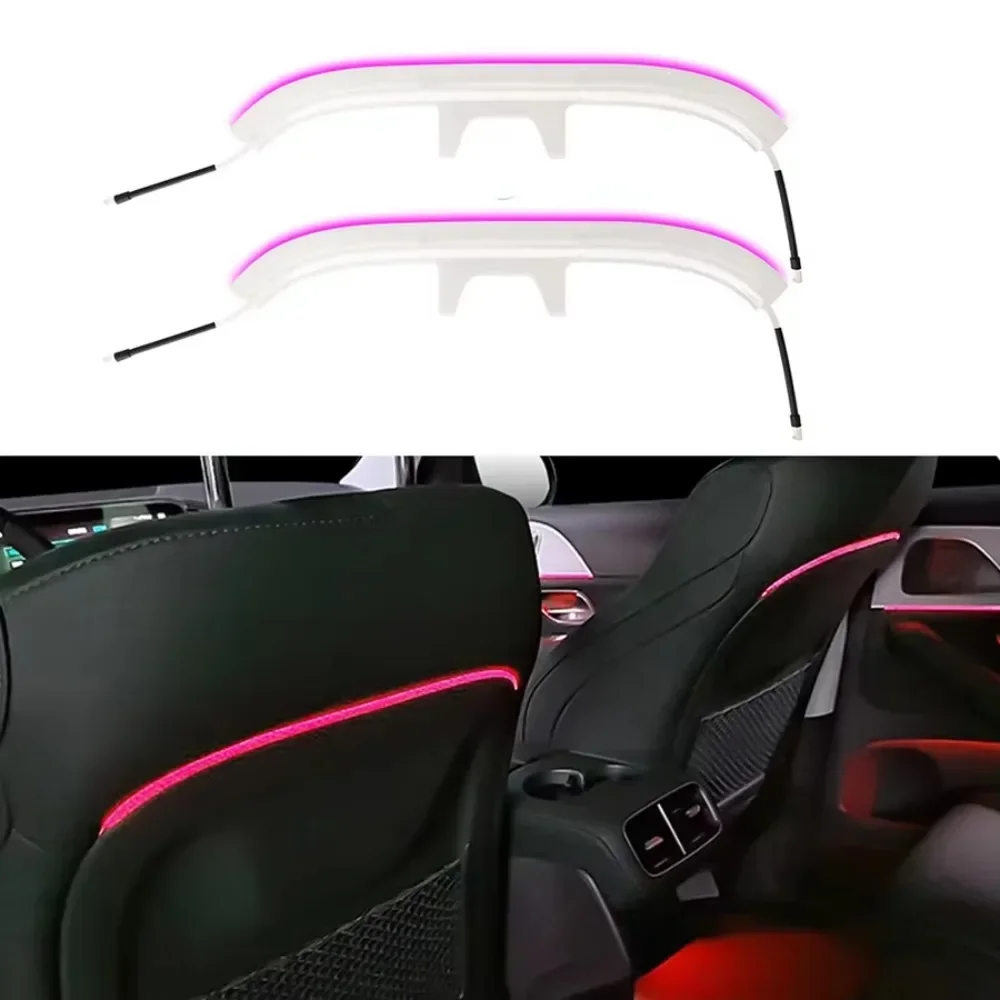 For Mercedes-Benz GLE/GLS X167 W167 Car Interior Strip Light 64 Colors LED Car Ambient Light Seat Back Light bar