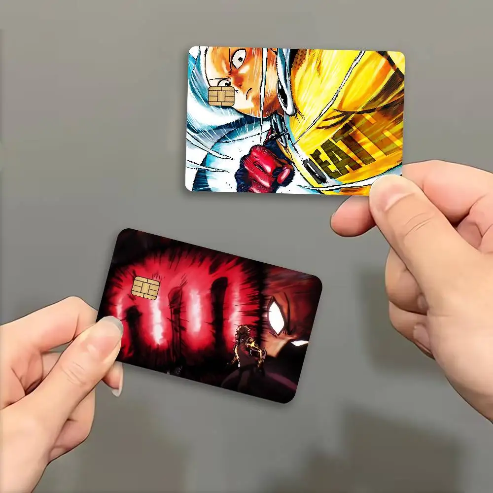 O-One P-Punch M-Man Anime Cartoon 100% Hot Sale Amine Credit Debit Bank Card Bus Card Film Skin Sticker