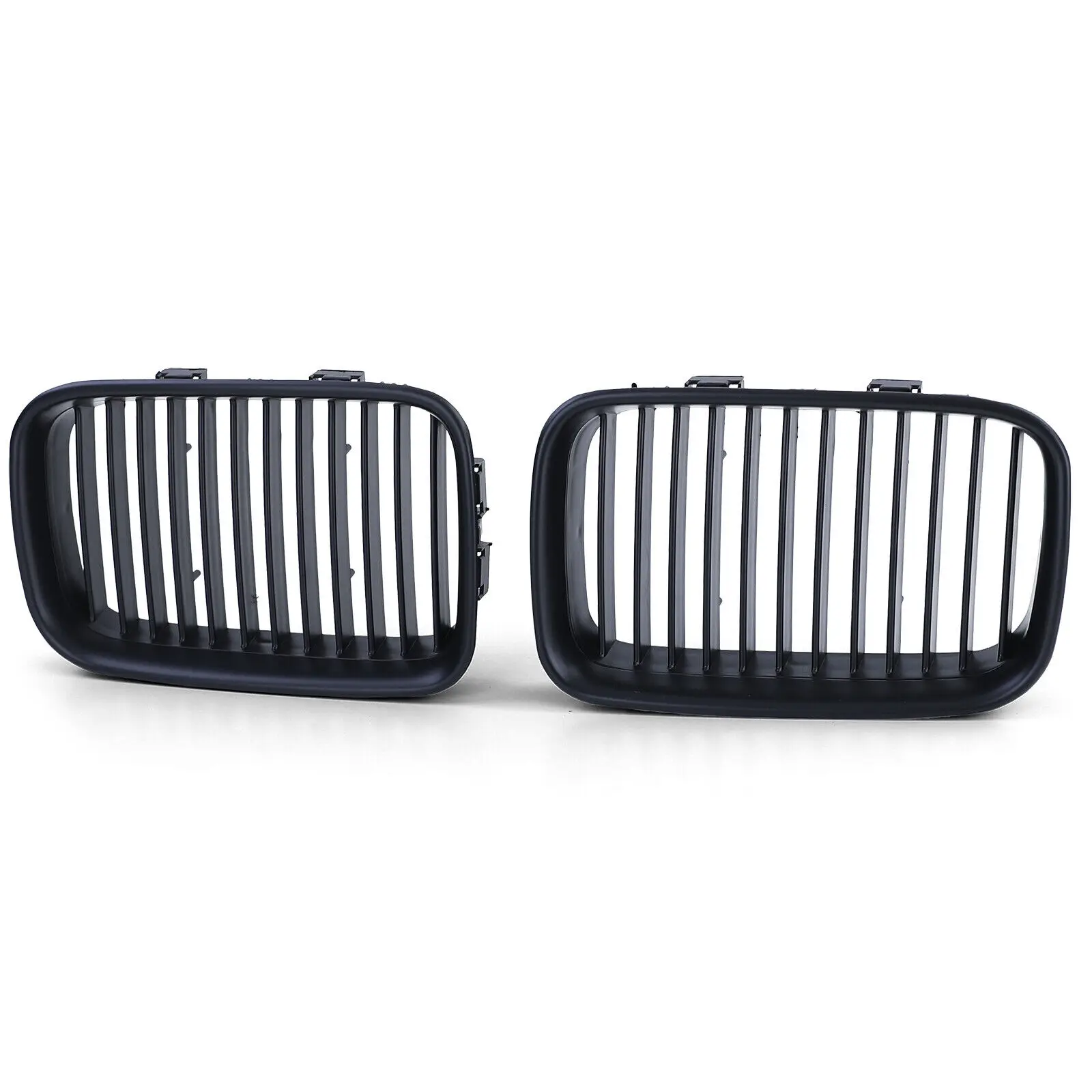 Front Bumper Kidney Grill Radiator Grille Matte Black Single-line for BMW 3 Series E36 Pre-facelift 1992-1996 Car Replacement