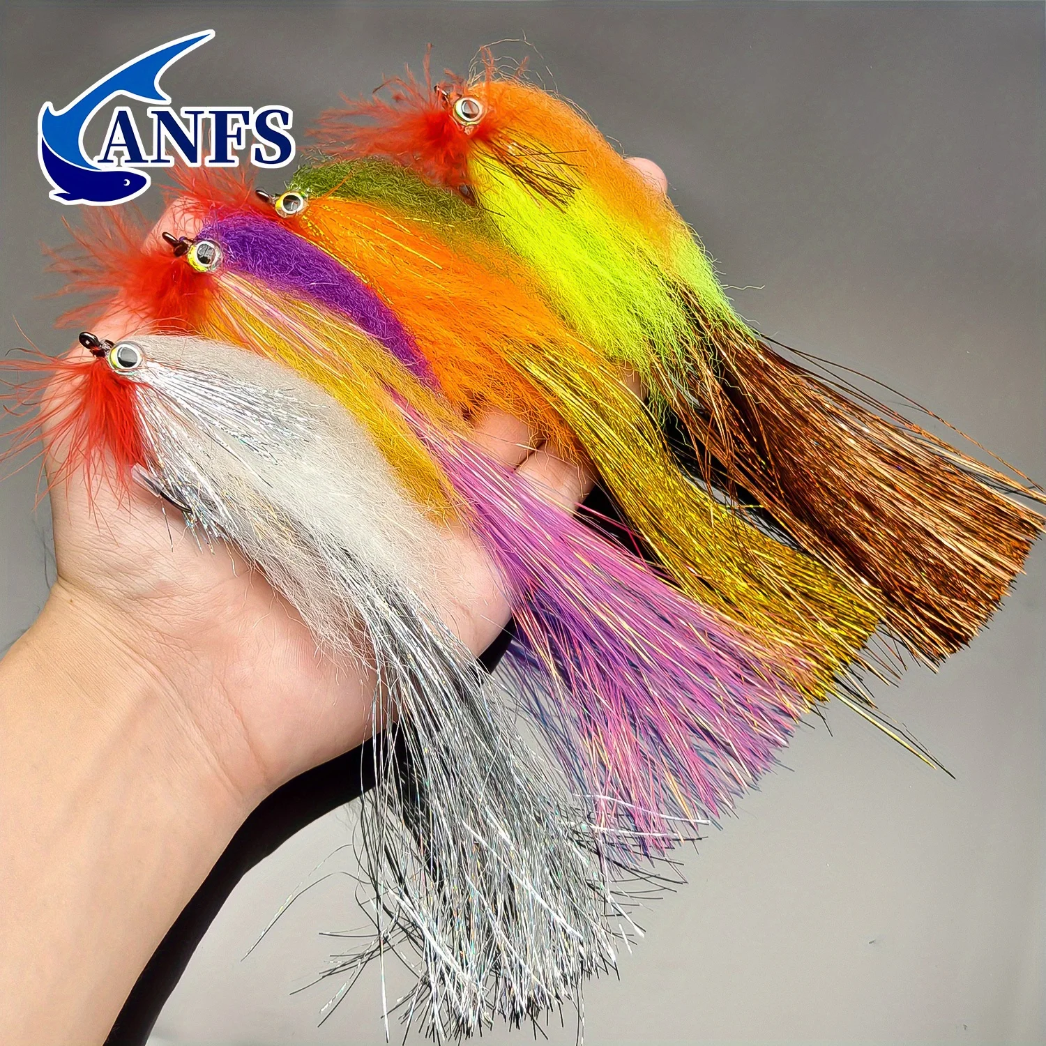 ANFS 1pc Big Gamer Steamer Flies -Fly Fishing Baits for Bass, Pike, Muskie & Trout