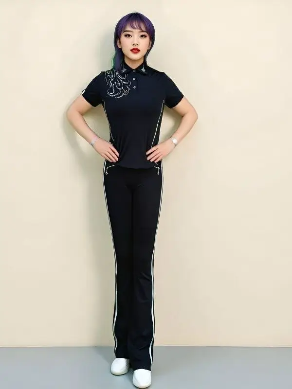 jiamusi-fitness-square-dance-set-roman-cotton-cotton-flocking-drill-fujian-leading-uniform-women's-performance-outfit