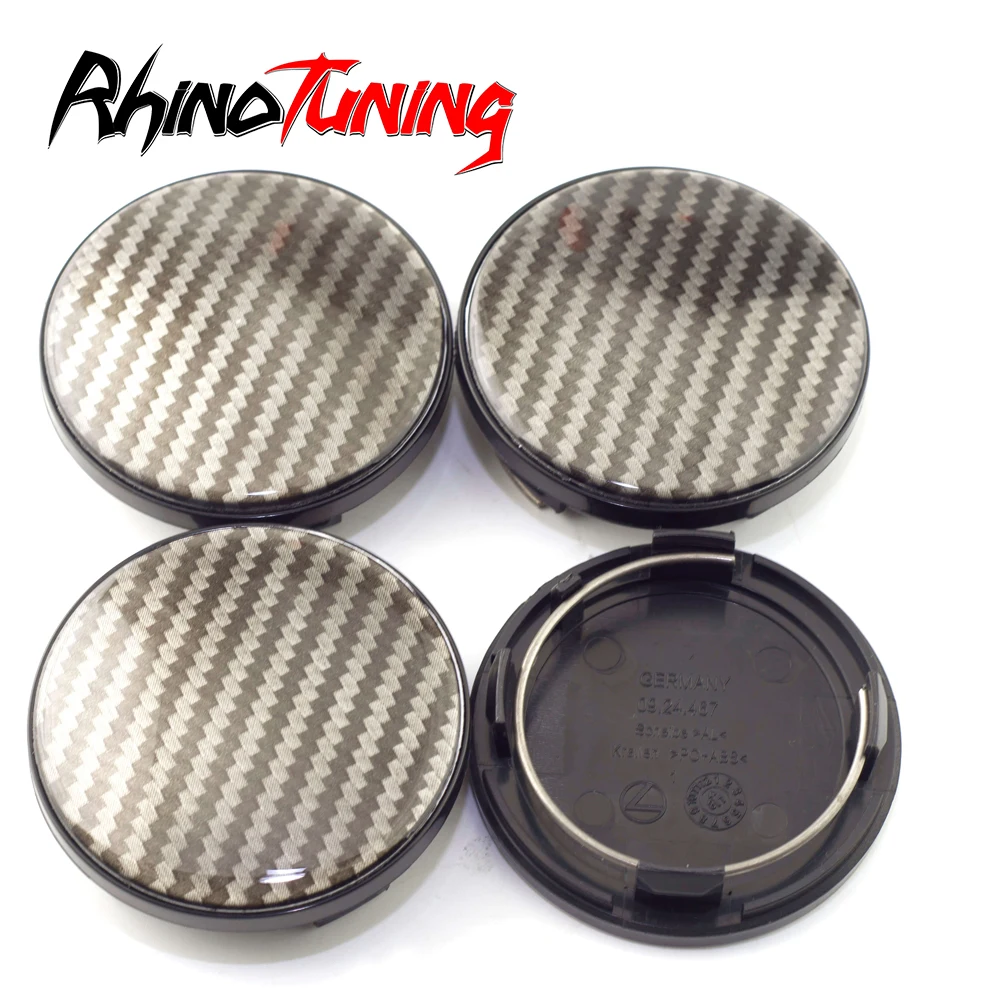 4pcs 70mm Wheel Center Cap For CX SV RX RA VZ CF CH 09.24.486 09.24.494 56.24.120 09.24.467 Car Refits Hub Cover Carbon Fiber