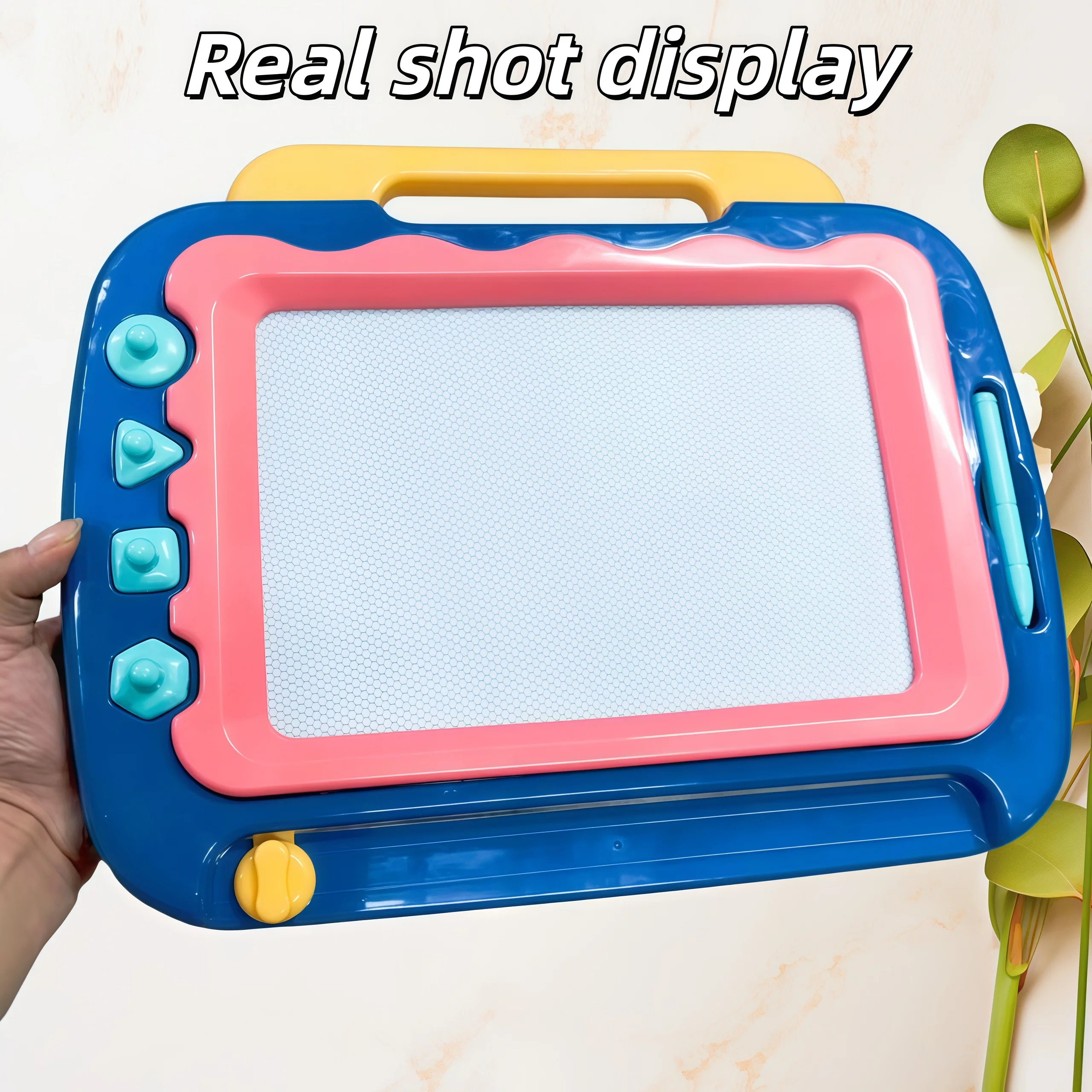 Baby gekleurd magnetisch tekenbord supergroot kinderspeelgoed graffiti uitwisbaar tekenschrijfbord magnetische zuigkracht vroege ed