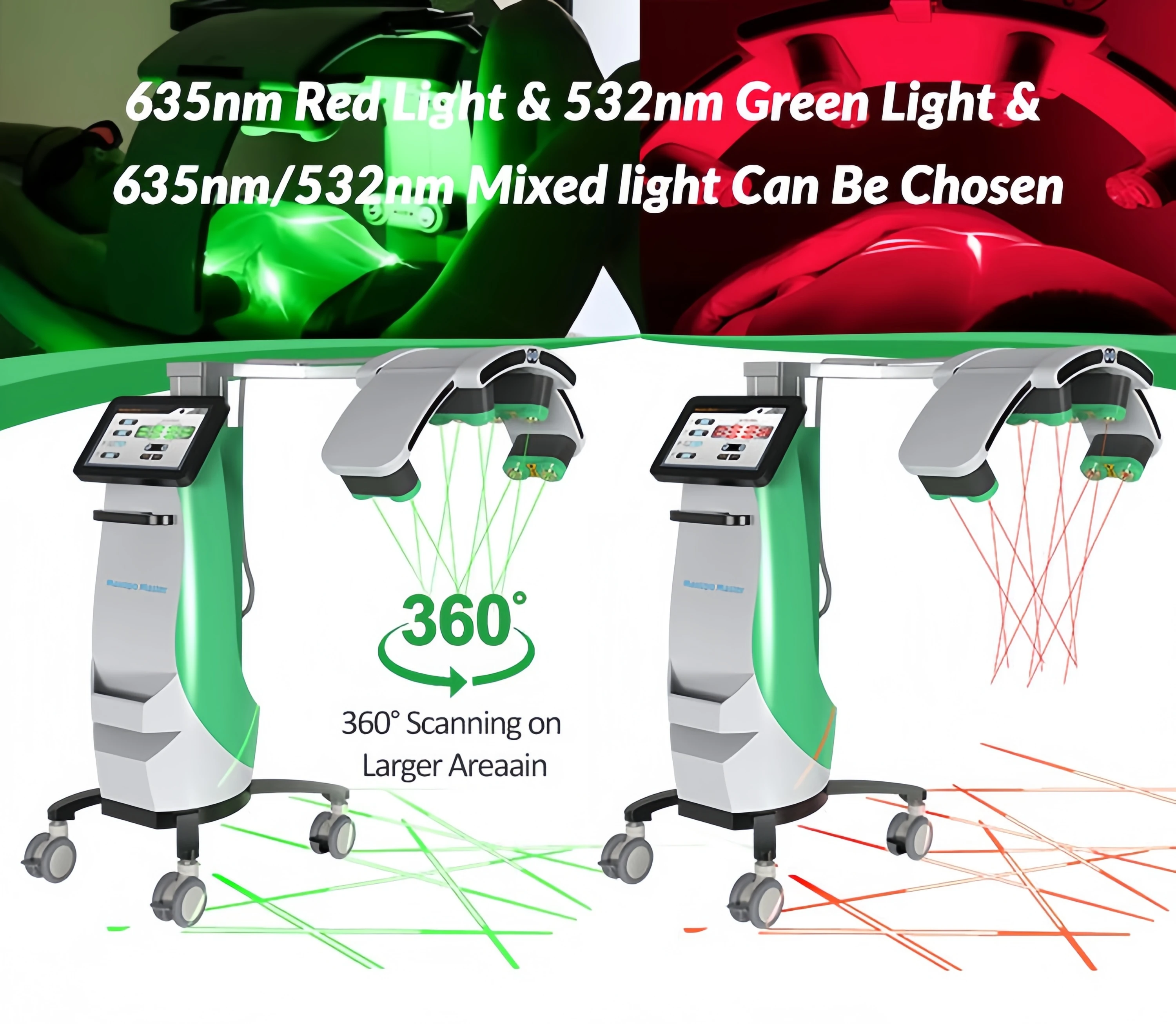 Painless Fat Removal Lipo epilator Laser Fat Burning Cellulite Removal Green Light 10D 532nm 635nm Laser Body Slimming Machine