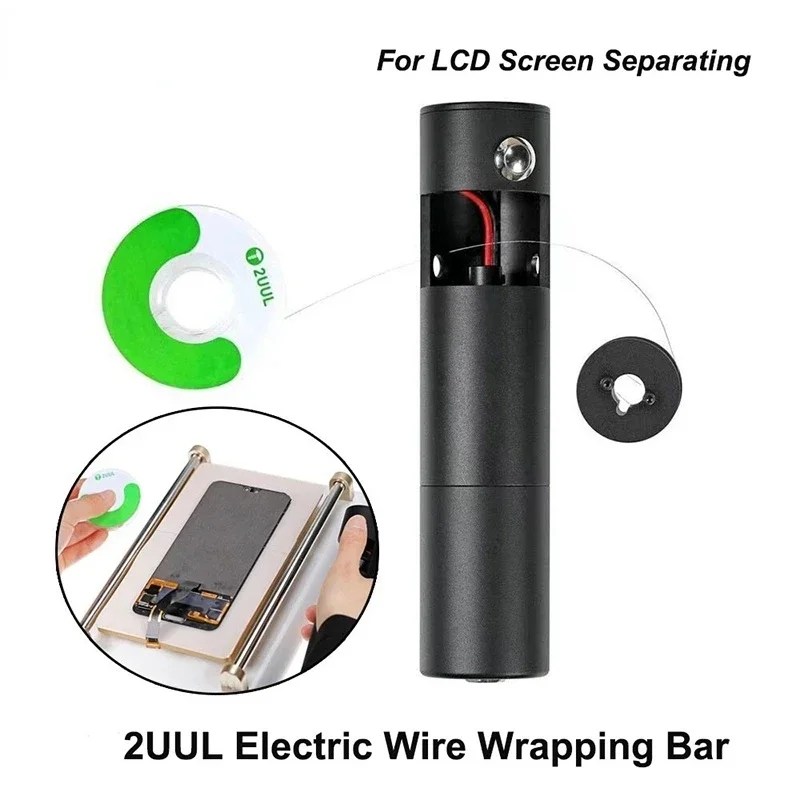 

2UUL LCD Separator Electric Wire Wrapping Bar Steel Wire Rod Multi-Function Mobile Phone Screen Removing Separating Repair Tools