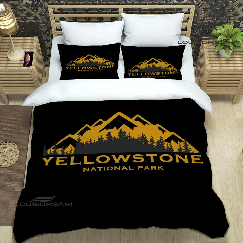 Movie Yellowstone Printed Bedding Sets exquisite bed supplies set duvet cover bed comforter set bedding set luxury birthday gift